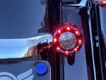 Custom Dynamics ProBeam Bullet Ringz 1157 Rear Turn Signals For Harley Davidson FLD 1690 2012-2013 Rear Black Gloss Smoke