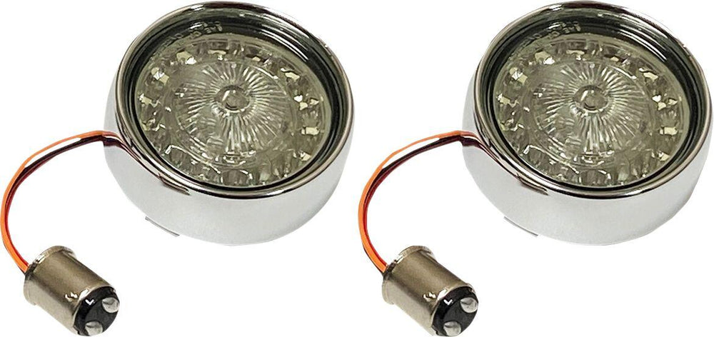 Custom Dynamics Turn Signal Insert For Harley Davidson FLFB 1750 2018-2020 Rear Chrome Smoke