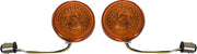 Custom Dynamics ProBeam Front Halo Turn Signals For Harley Davidson FLD 1690 2012-2013 Amber