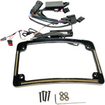 Custom Dynamics Plug & Play Run Brake Turn LED Radius License Plate Frame For Harley Davidson EXC250 TPI 2021