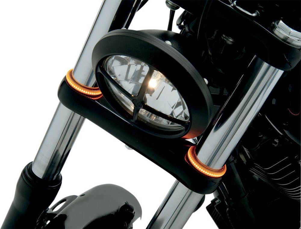 Custom Dynamics TruWRAPZ 360 Degree LED Fork Lights For Harley Davidson FLSB 1750 2021 Fork Smoke