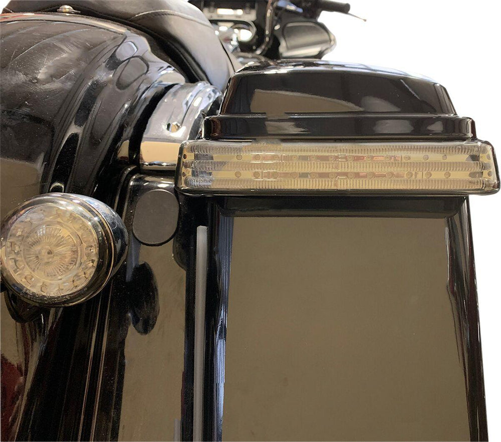 Custom Dynamics ProBeam Bagz LED Saddle Bag Lights For Harley Davidson FLHR 1690 Smoke