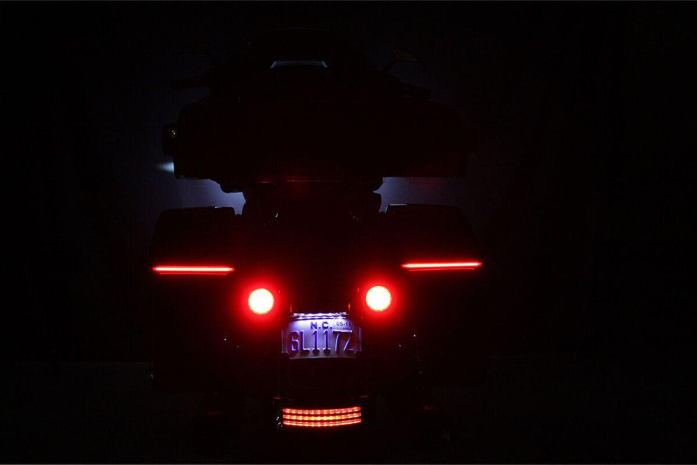 Custom Dynamics LED Low-Profile Bagz Accent Lights For Harley Davidson FLH 1868 2021 Rear Red