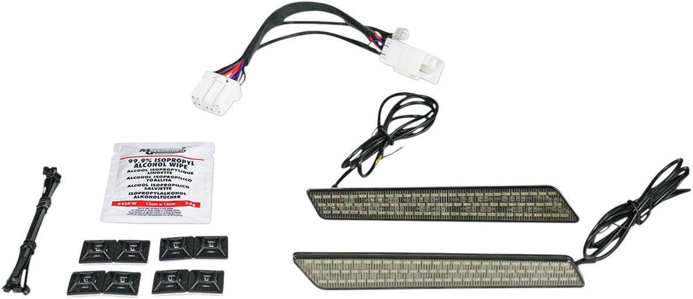 Custom Dynamics Saddlebag Latch  Lights For Harley Davidson FLHR 1340 1997-1998 Smoke