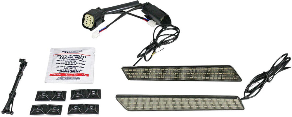 Custom Dynamics Saddlebag Latch  Lights For Harley Davidson FLHRSE5 1800 2013 Smoke