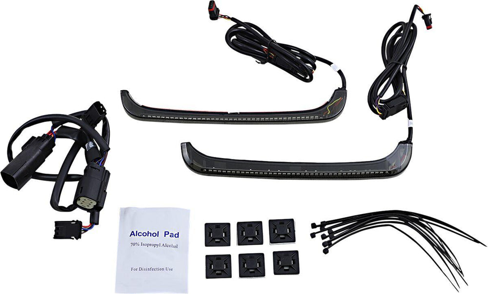 Custom Dynamics LED Low-Profile Bagz Accent Lights For Harley Davidson FLH 1868 2021 Rear Smoke