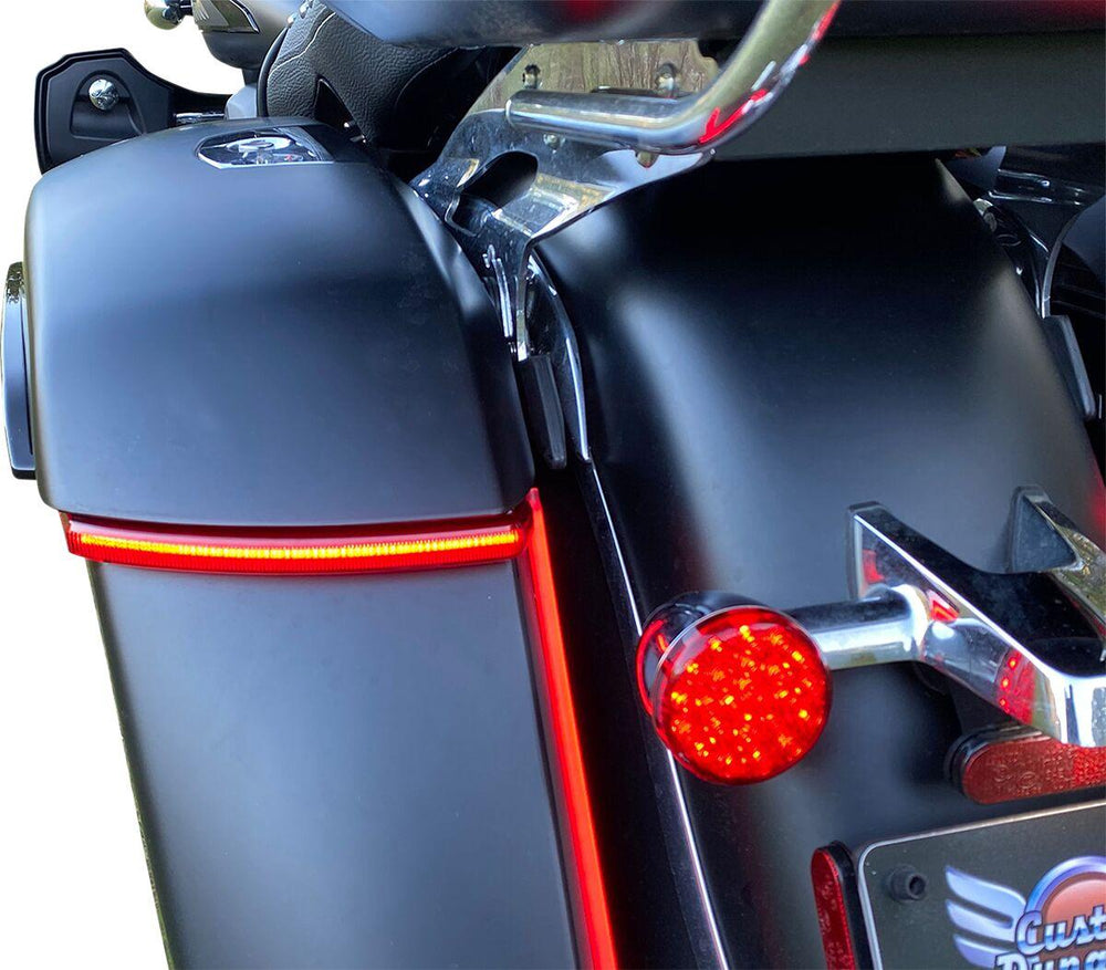 Custom Dynamics LED Saddle Bag Lights For Indian Challenger 108 2022 Rear Red