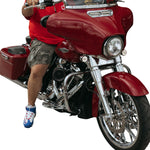 Custom Dynamics Genesis 4 All-In-One Dynamic LED Batwing Fairing Vent Insert For Harley Davidson FLH 1868 2021 Chrome