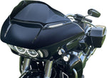Custom Dynamics Genesis 4 Dynamic LED Road Glide Windshield Trim For Harley Davidson FLTRK 1868 2020-2024 Black Smoke