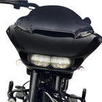 Custom Dynamics Genesis 4 Dynamic LED Road Glide Windshield Trim For Harley Davidson FLTRK 1868 2020-2024 Black Smoke