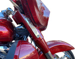 Custom Dynamics ProBeam Dynamic Strips V2 Front Turn Signals For Harley Davidson FLH 1868 2021 Chrome Smoke
