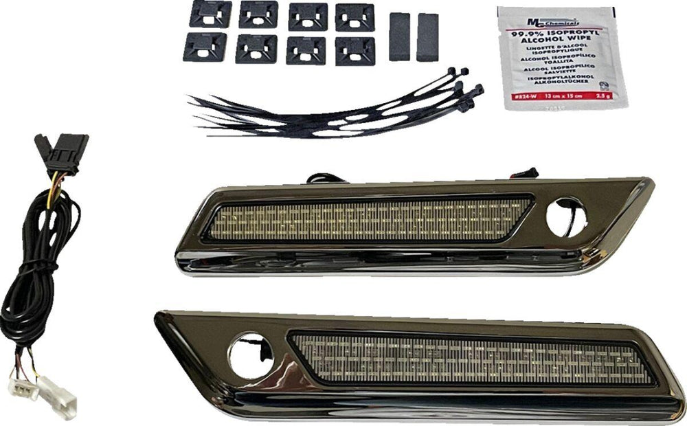 Custom Dynamics Saddlebag LED Latch Light For Harley Davidson FLH 1868 2021 Smoke