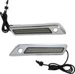 Custom Dynamics Saddlebag Latch Dual Color Accent Lights For Harley Davidson FLH 1868 2021 Smoke