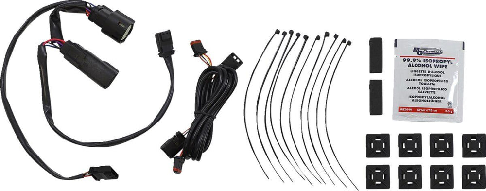 Custom Dynamics Saddlebag Latch Dual Color Accent Lights For Harley Davidson FLH 1868 2021 Smoke