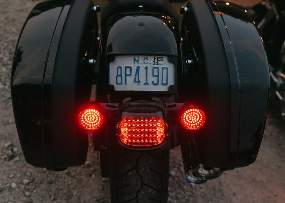 Custom Dynamics Low Profile LED Taillight For Harley Davidson FLD 1690 2012-2013 Rear Smoke