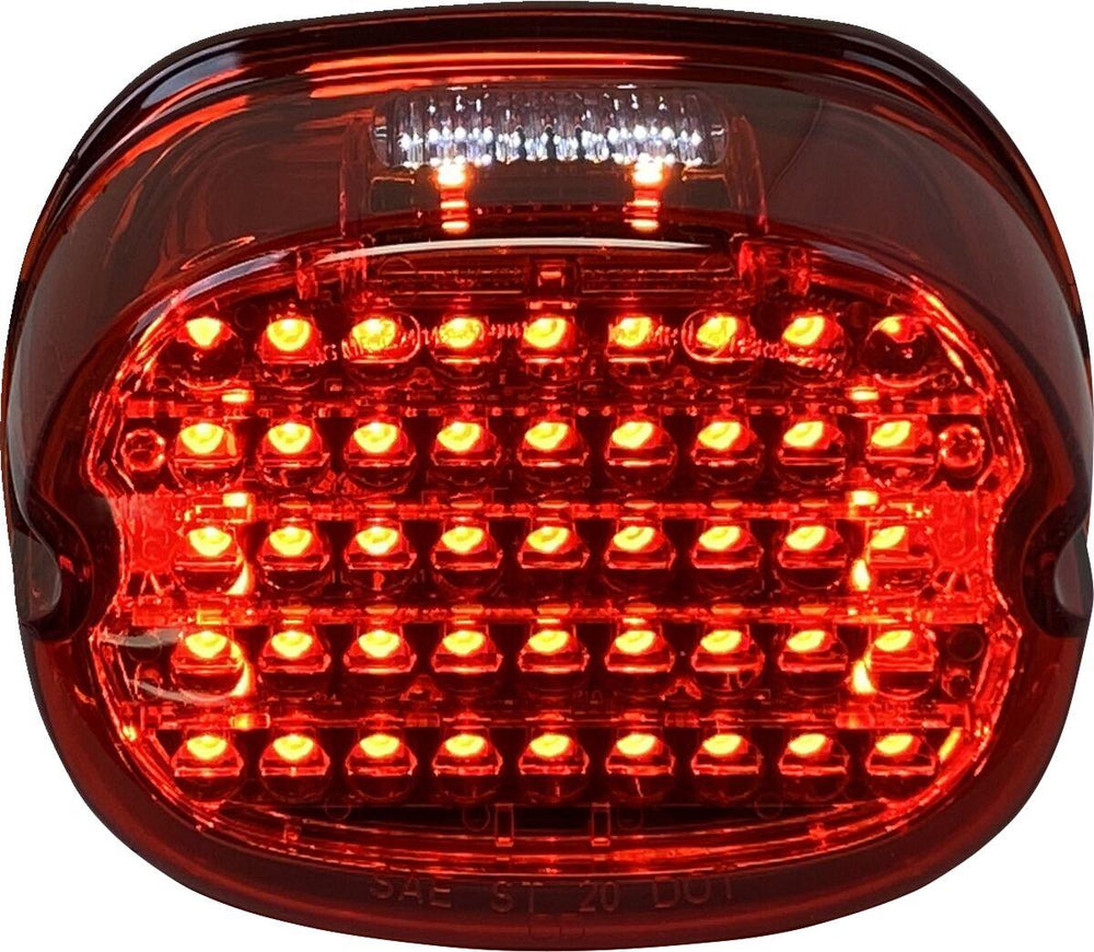 Custom Dynamics Low Profile LED Taillight For Harley Davidson FLD 1690 2012-2013 Rear Red