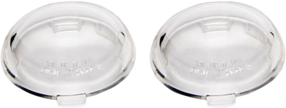 Custom Dynamics ProBeam Deuce-Style Turn Signal Lenses For Harley Davidson FLD 1690 2012-2013 Clear