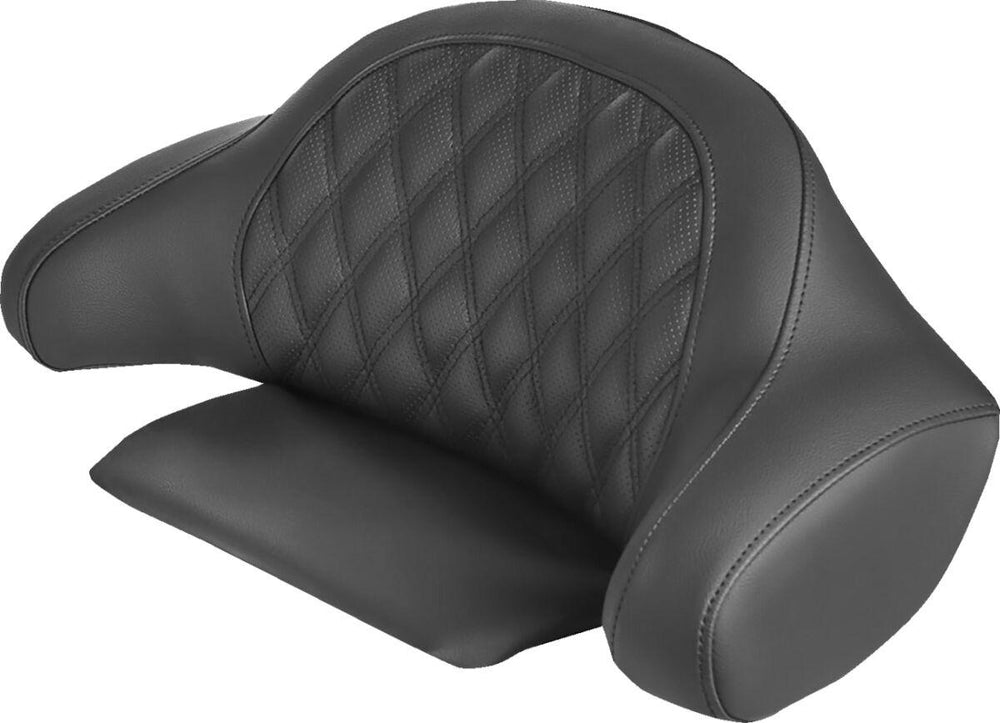 Saddlemen Roadsofa Lattice Stitch Backrest Pad Cover For Harley Davidson FLHTC1340 1990-1998 - Black