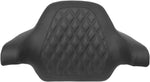 Saddlemen Roadsofa Lattice Stitch Backrest Pad Cover For Harley Davidson FLHTC1340 1990-1998 - Black