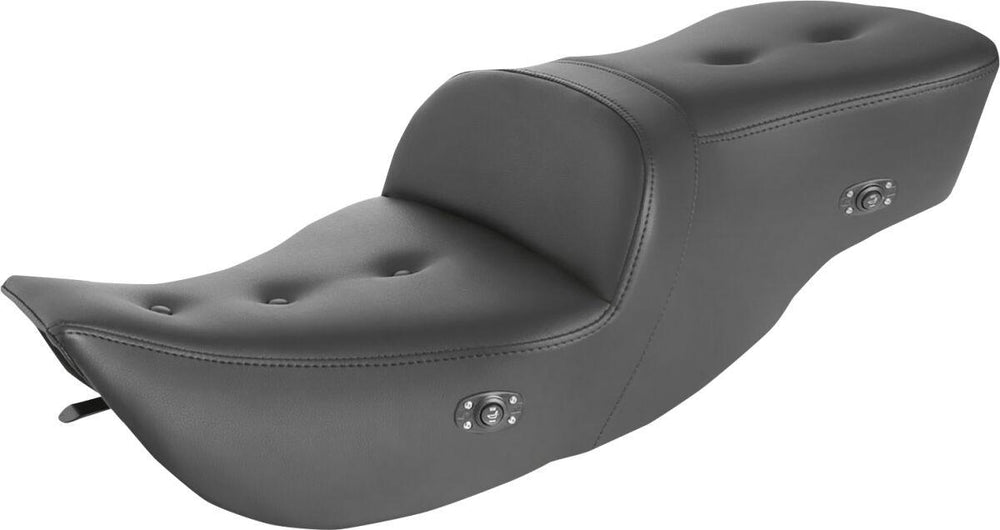 Saddlemen Heated Roadsofa Pillow Top Seat For Harley Davidson FLHR 1340 1997-1998 77.5 cm Long - Black