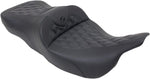Saddlemen Heated Roadsofa Lattice Stitched Seat For Harley Davidson FLHR 1340 1997-1998 44.5 cm Long - Black