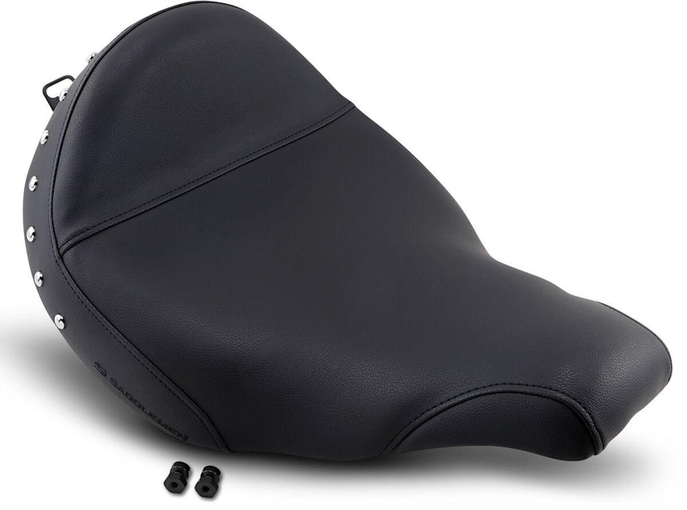 Saddlemen Renegade Studded Solo Seat For Harley Davidson FLHS 1340 1989-1993 - Black