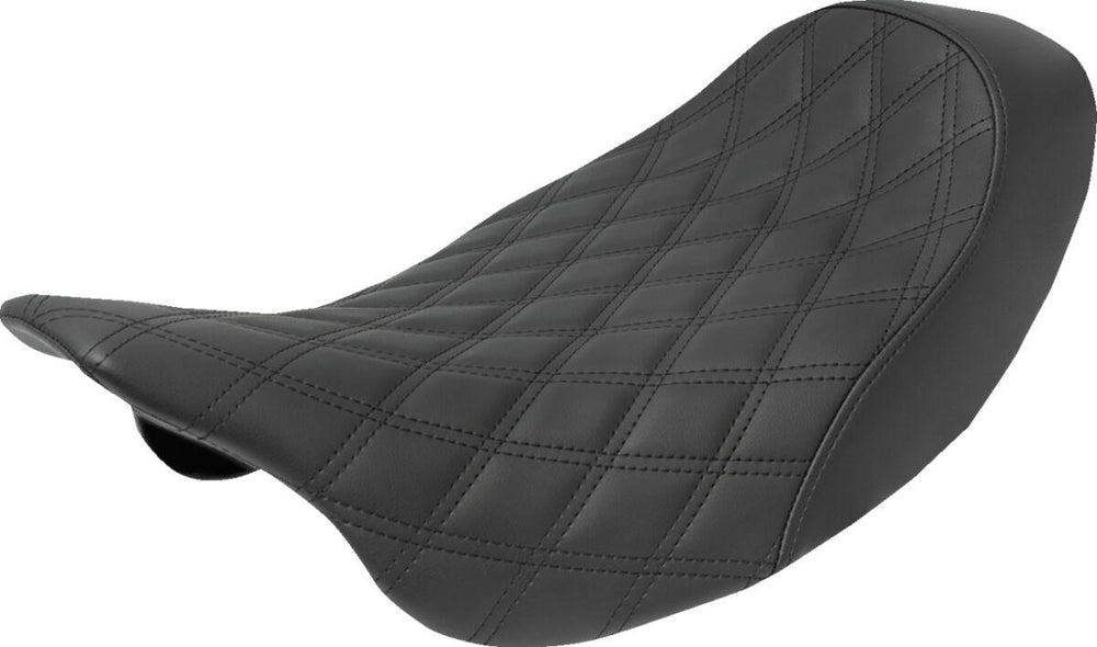 Saddlemen Renegade Lattice Stitch Solo Seat For Harley Davidson FLHR 1584 2008 - Black