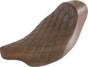 Saddlemen Renegade Lattice Stitch Solo Seat For Harley Davidson FLHR 1584 2007-2008 - Brown