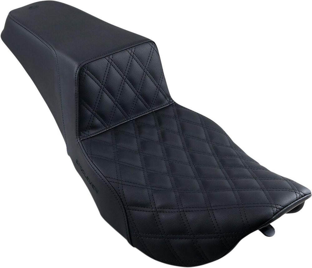 Saddlemen Front Lattice Stitch Step Up Seat For Harley Davidson FLHR 1340 1997-1998 - Black
