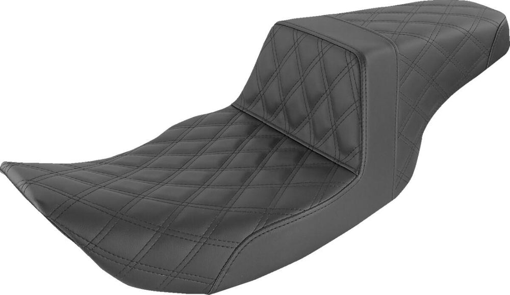 Saddlemen Step Up Full Lattice Stitch Seat For Harley Davidson FLHR 1340 1997-1998 - Black