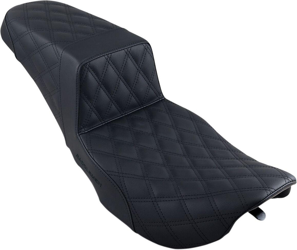 Saddlemen Step Up Full Lattice Stitch Seat For Harley Davidson FLHR 1340 1997-1998 - Black