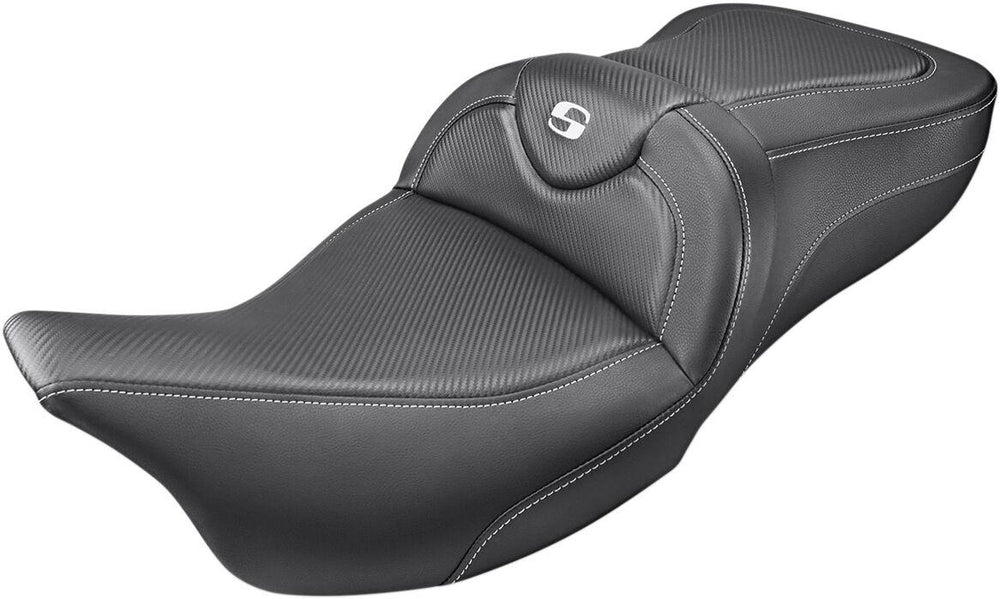 Saddlemen Roadsofa Carbon Fibre Seat For Harley Davidson FLHR 1584 2007-2008 - Black