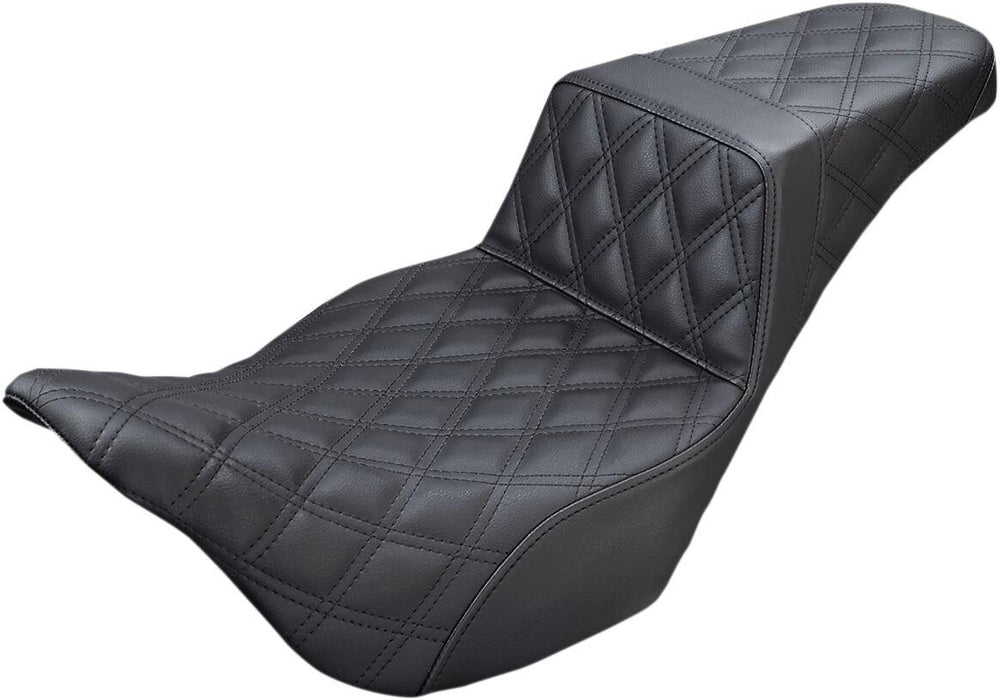 Saddlemen Step Up Full Lattice Stitch Seat For Harley Davidson FLH 1868 2021 - Black