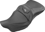 Saddlemen Extended Reach RoadSofa Seat For Harley Davidson FLHR 1584 2008 - Black Silver