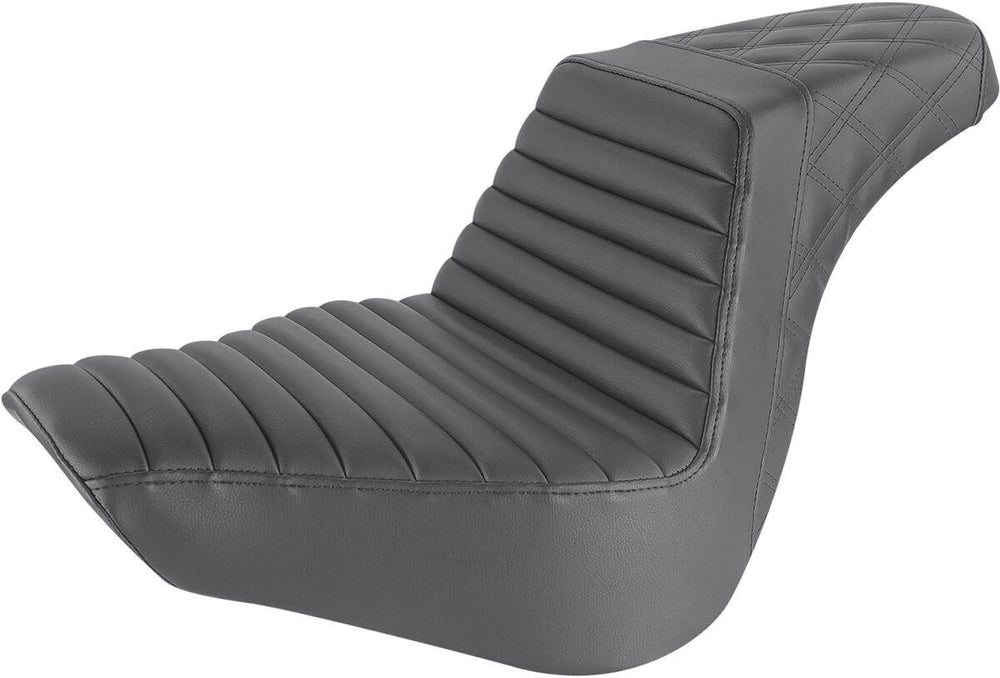 Saddlemen Step Up Front Tuck-n-Roll Seat For Harley Davidson FLFB 1750 2018-2020 - Black