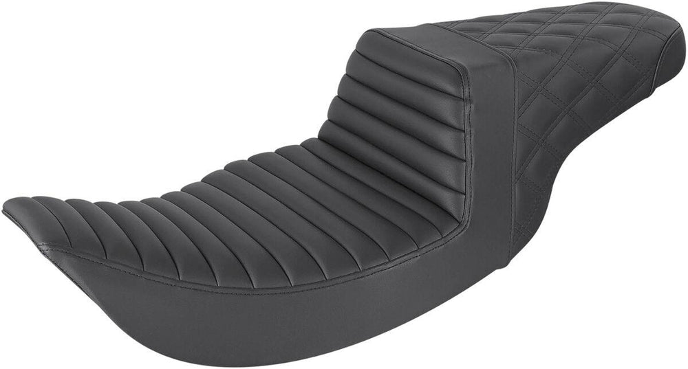 Saddlemen Step Up Seat For Harley Davidson FLHR 1340 1998 - Black