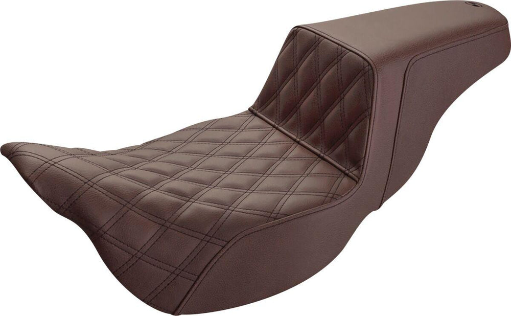 Saddlemen Extended Reach Step Up Seats For Harley Davidson FLHR 1584 2008 - Brown