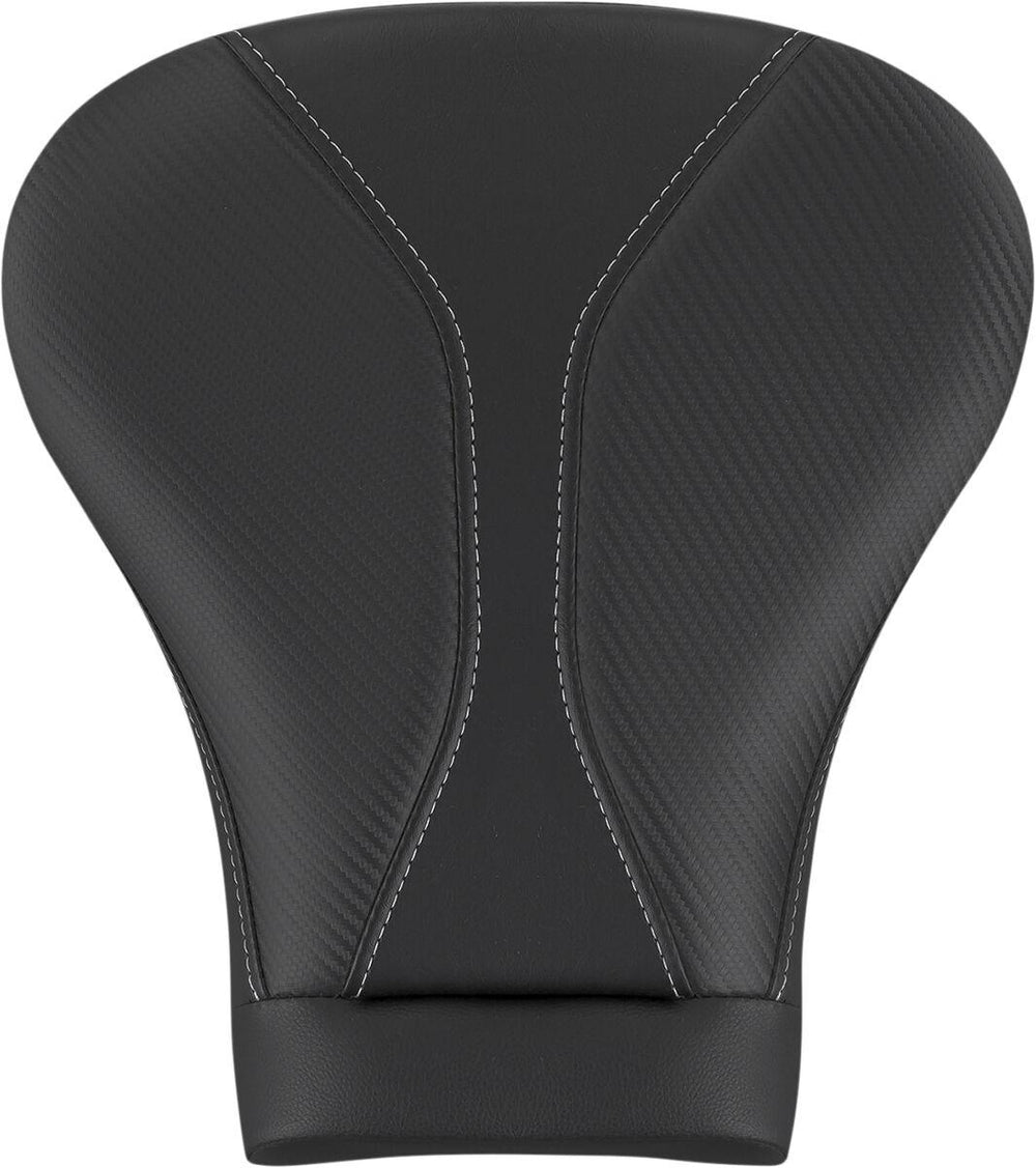 Saddlemen Dominator Grey Stitching Gel Pillion Pad For Harley Davidson FLHR 1584 2008 - Black