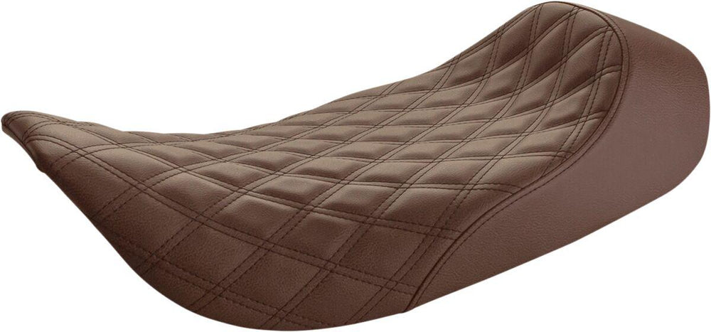 Saddlemen Renegade Lattice Stitch Solo Seat For Harley Davidson FLHR 1340 1997-1998 - Brown