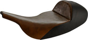 Saddlemen Lariat Low Smooth Solo Seat For Harley Davidson FLHT 1340 1997-1998 - Brown Distressed