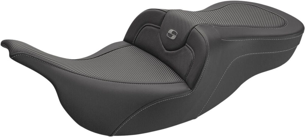 Saddlemen Roadsofa Carbon Fibre Seat For Harley Davidson FLHT 1340 1997-1998 - Black