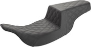 Saddlemen Full Lattice Stitch Step Up Seat For Harley Davidson FLHT 1340 1997-1998 - Black