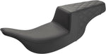 Saddlemen Rear Lattice Stitch Step Up Seat For Harley Davidson FLHT 1340 1997-1998 - Black