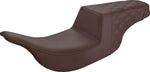 Saddlemen Rear Lattice Stitch Step Up Seat For Harley Davidson FLHT 1340 1997-1998 - Brown