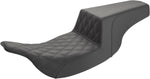 Saddlemen Front Lattice Stitch Step Up Seat For Harley Davidson FLHT 1340 1997-1998 - Black