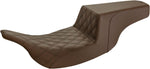 Saddlemen Front Lattice Stitch Step Up Seat For Harley Davidson FLHT 1340 1997-1998 - Brown