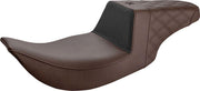 Saddlemen Unknown Industries Performance Black Gripper Seat For Harley Davidson FLHR 1340 1997-1998 75 cm Long - Brown