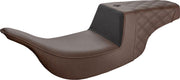 Saddlemen Unknown Industries Performance Black Gripper Seat For Harley Davidson FLHT 1340 1997-1998 84 cm Long - Brown