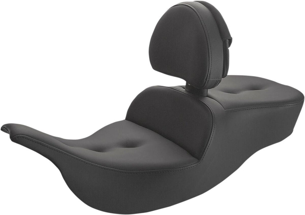 Saddlemen Roadsofa Pillow Top Seat For Harley Davidson FLHT 1340 1997-1998 - Black