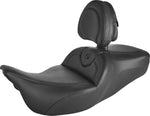 Saddlemen Roadsofa Standard Reach Seat With Backrest For Harley Davidson FLHR 1750 2022 - Black